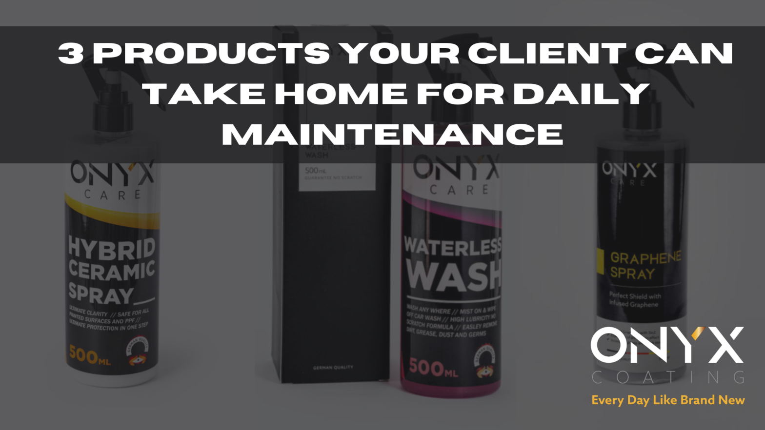 3 products your client can take home for daily maintenance