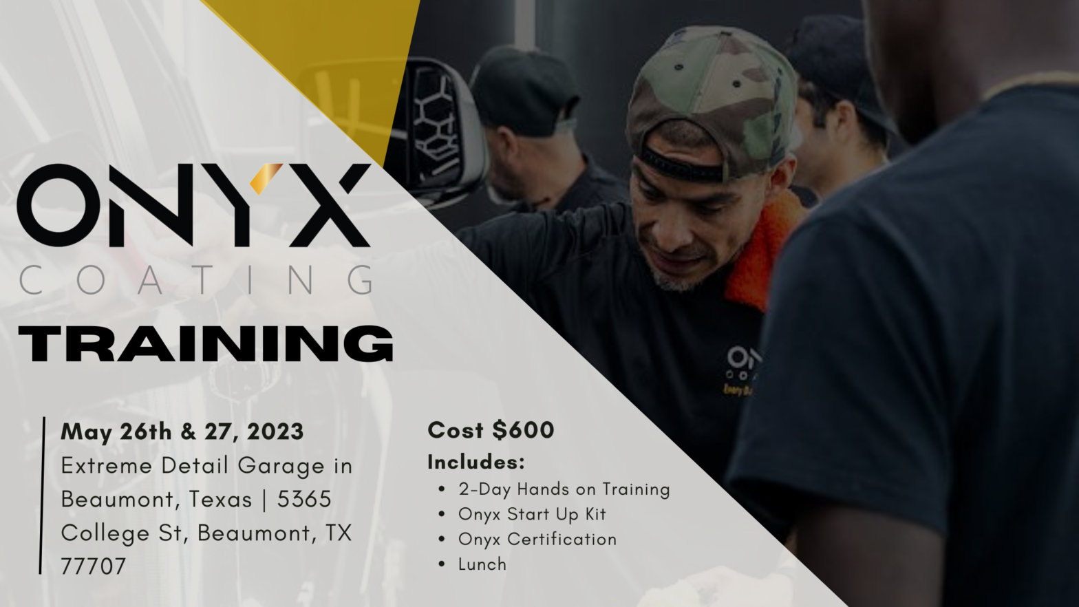 Onyx Coating Texas Onyx Coating Certification Class